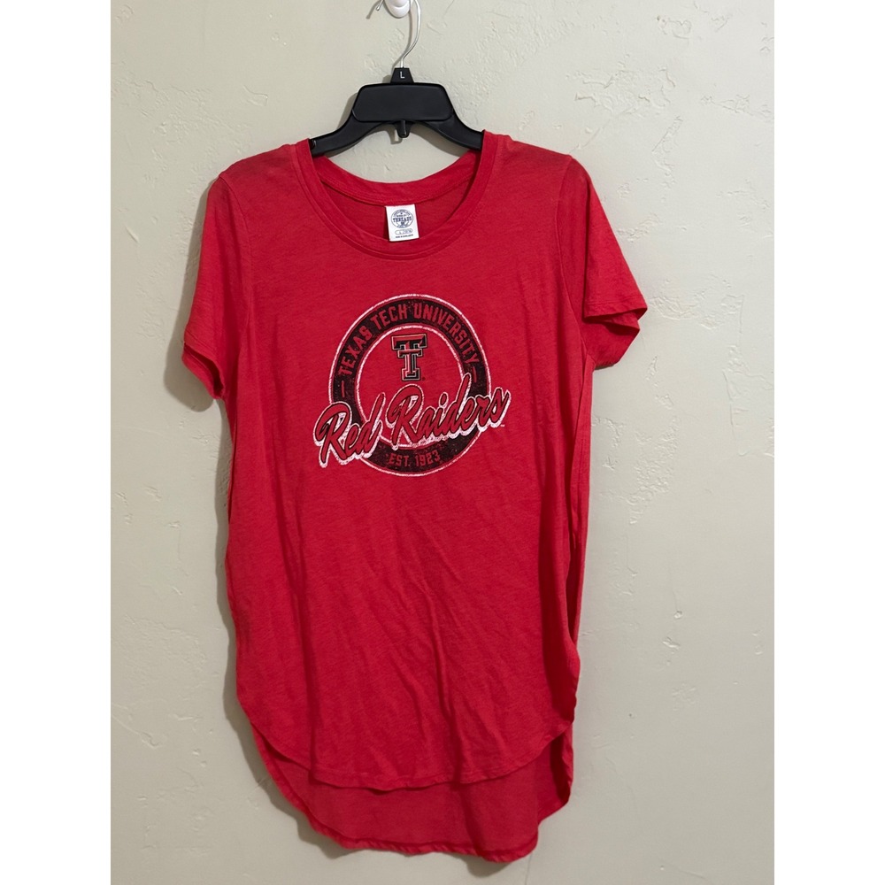 Texas Tech Red Raiders T-Shirt Womens L 12/14 - Rivalry Threads 91 - Red
